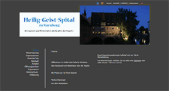 Desktop Screenshot of heilig-geist-spital.de